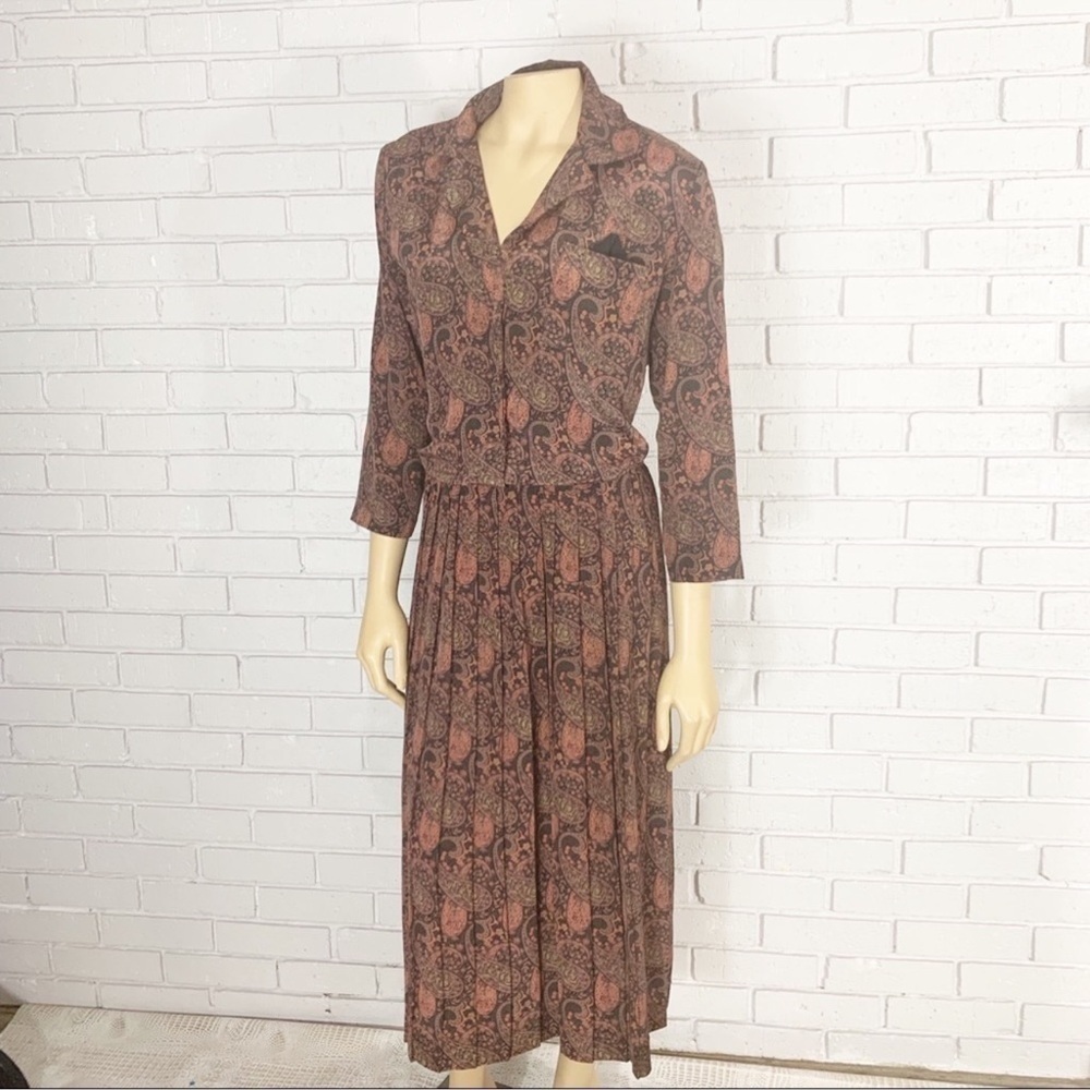 JT Dress Women’s‎ Vintage Paisley Print Dress